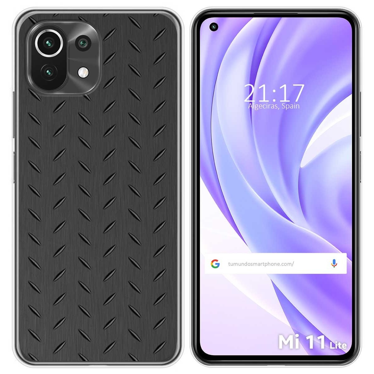 Funda Gel Tpu para Xiaomi Mi 11 Lite 4G / 5G / 5G NE diseño Metal Dibujos