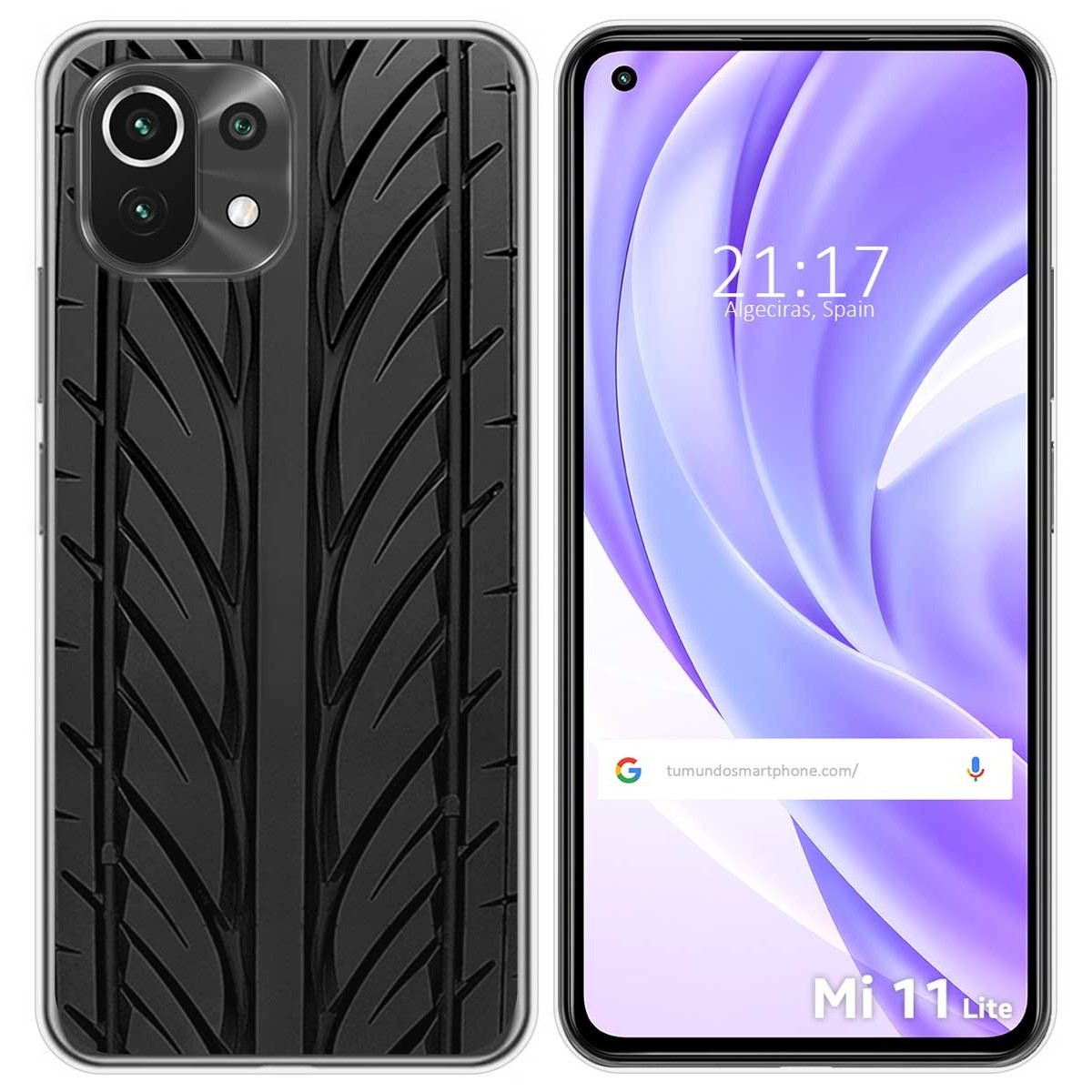 Funda Gel Tpu para Xiaomi Mi 11 Lite 4G / 5G / 5G NE diseño Neumatico Dibujos