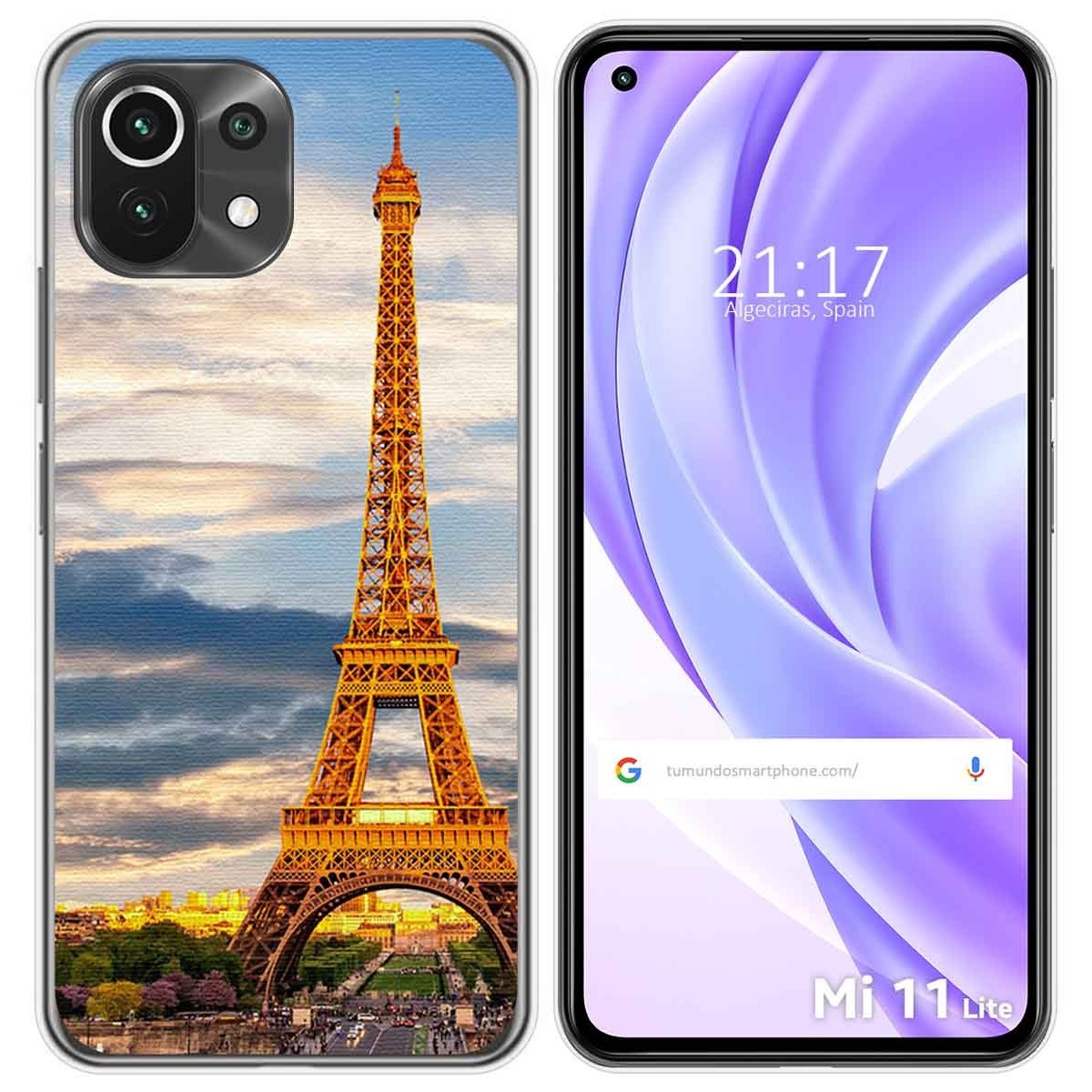 Funda Gel Tpu para Xiaomi Mi 11 Lite 4G / 5G / 5G NE diseño Paris Dibujos