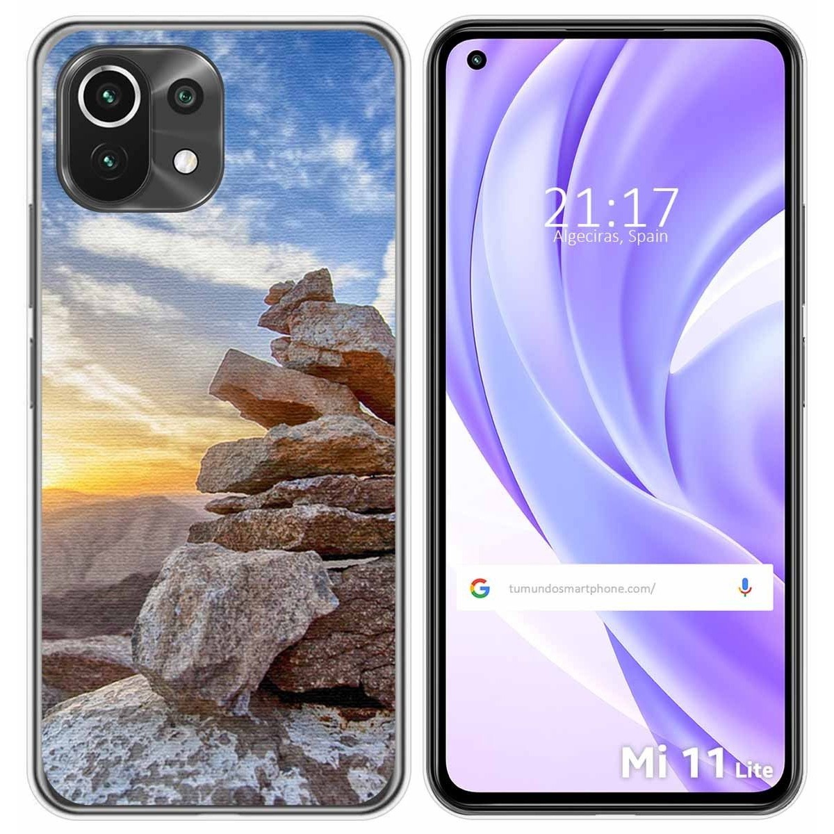 Funda Gel Tpu para Xiaomi Mi 11 Lite 4G / 5G / 5G NE diseño Sunset Dibujos