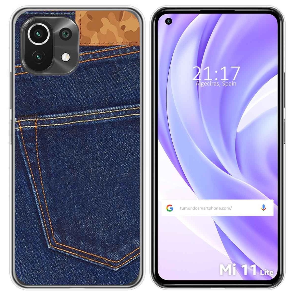 Funda Gel Tpu para Xiaomi Mi 11 Lite 4G / 5G / 5G NE diseño Vaquero Dibujos