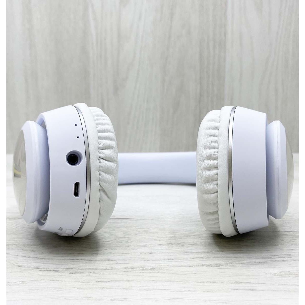 Cascos Auriculares Bluetooth con Orejas de Gato Color Blanco