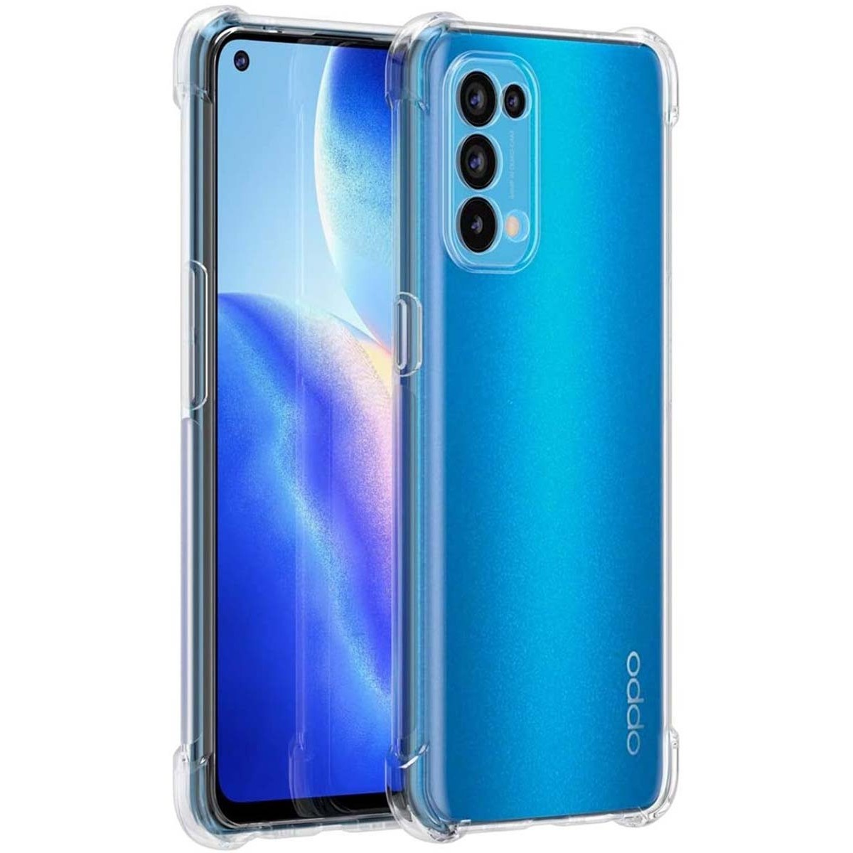 Funda Gel Tpu Anti-Shock Transparente para Oppo A94 5G
