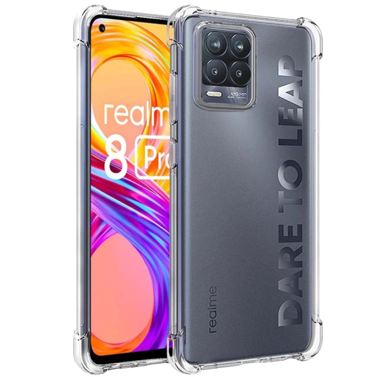 Funda Gel Tpu Anti-Shock Transparente para Realme 8 4G / 8 Pro