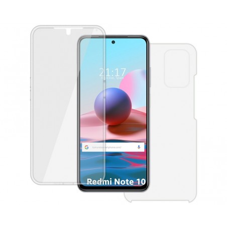 Funda Doble Transparente Pc + Tpu Full Body 360 para Xiaomi Redmi Note 10 / 10S