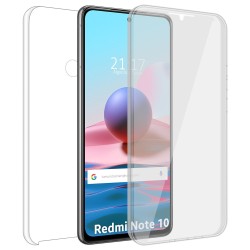 Funda Doble Transparente Pc + Tpu Full Body 360 para Xiaomi Redmi Note 10 / 10S 2