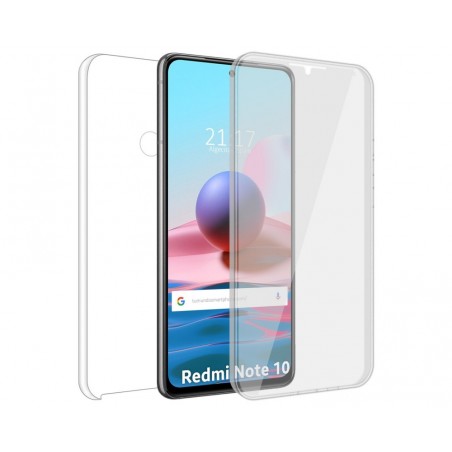 Funda Doble Transparente Pc + Tpu Full Body 360 para Xiaomi Redmi Note 10 / 10S