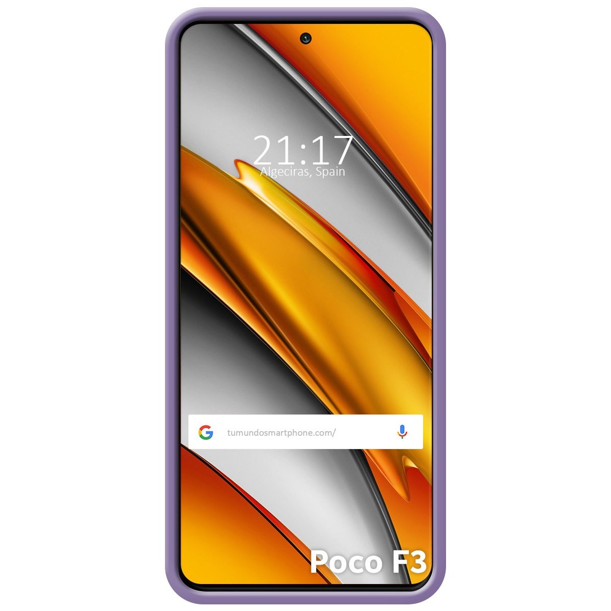 Funda Silicona Líquida Ultra Suave para Xiaomi POCO F3 5G / Mi 11i 5G color Morada