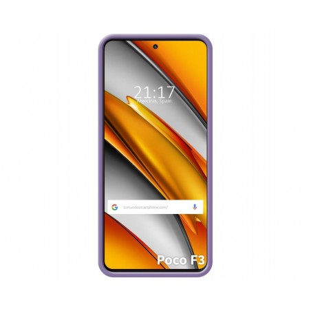 Funda Silicona Líquida Ultra Suave para Xiaomi POCO F3 5G / Mi 11i 5G color Morada