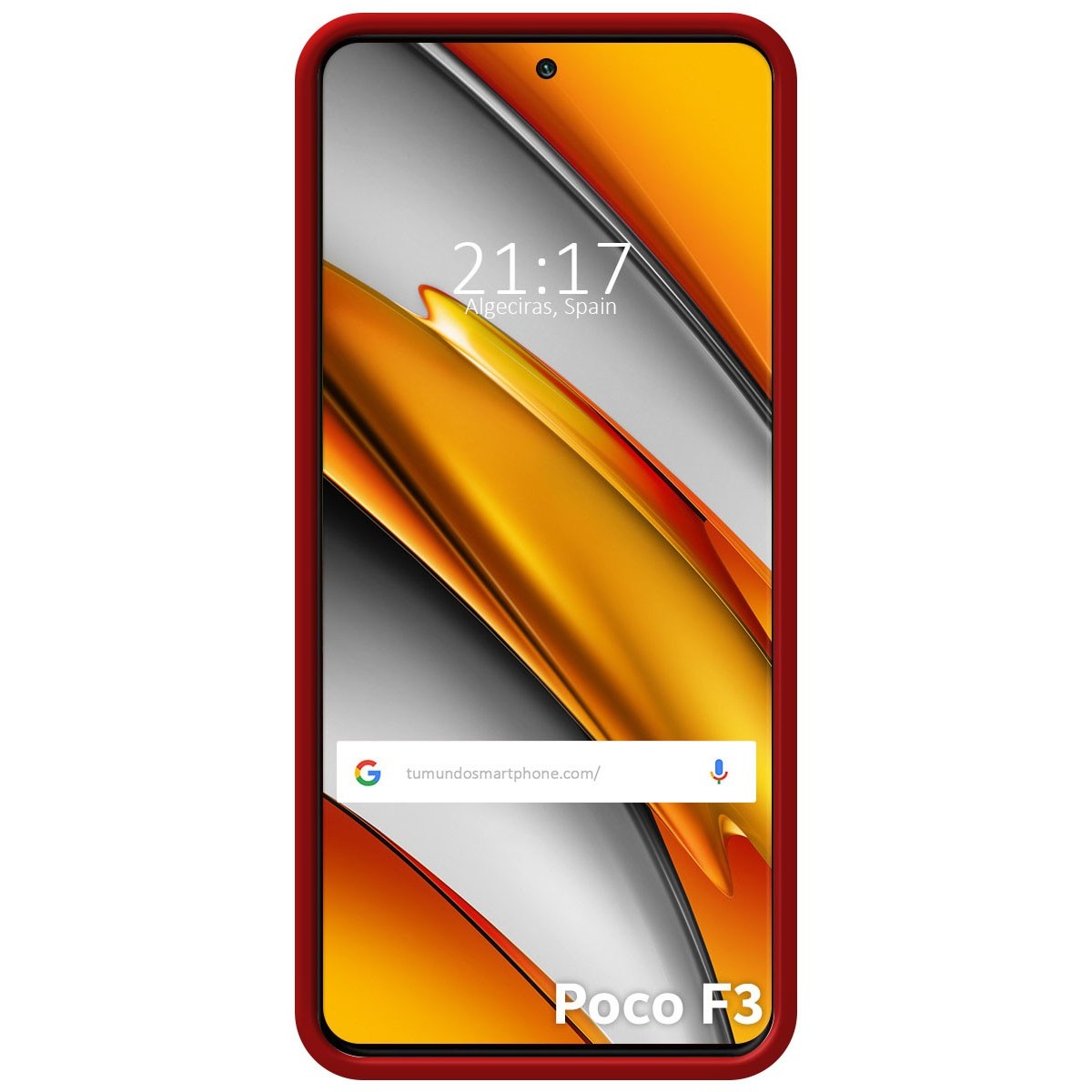 Funda Silicona Líquida Ultra Suave para Xiaomi POCO F3 5G / Mi 11i 5G color Roja