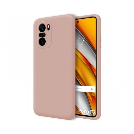 Funda Silicona Líquida Ultra Suave para Xiaomi POCO F3 5G / Mi 11i 5G color Rosa