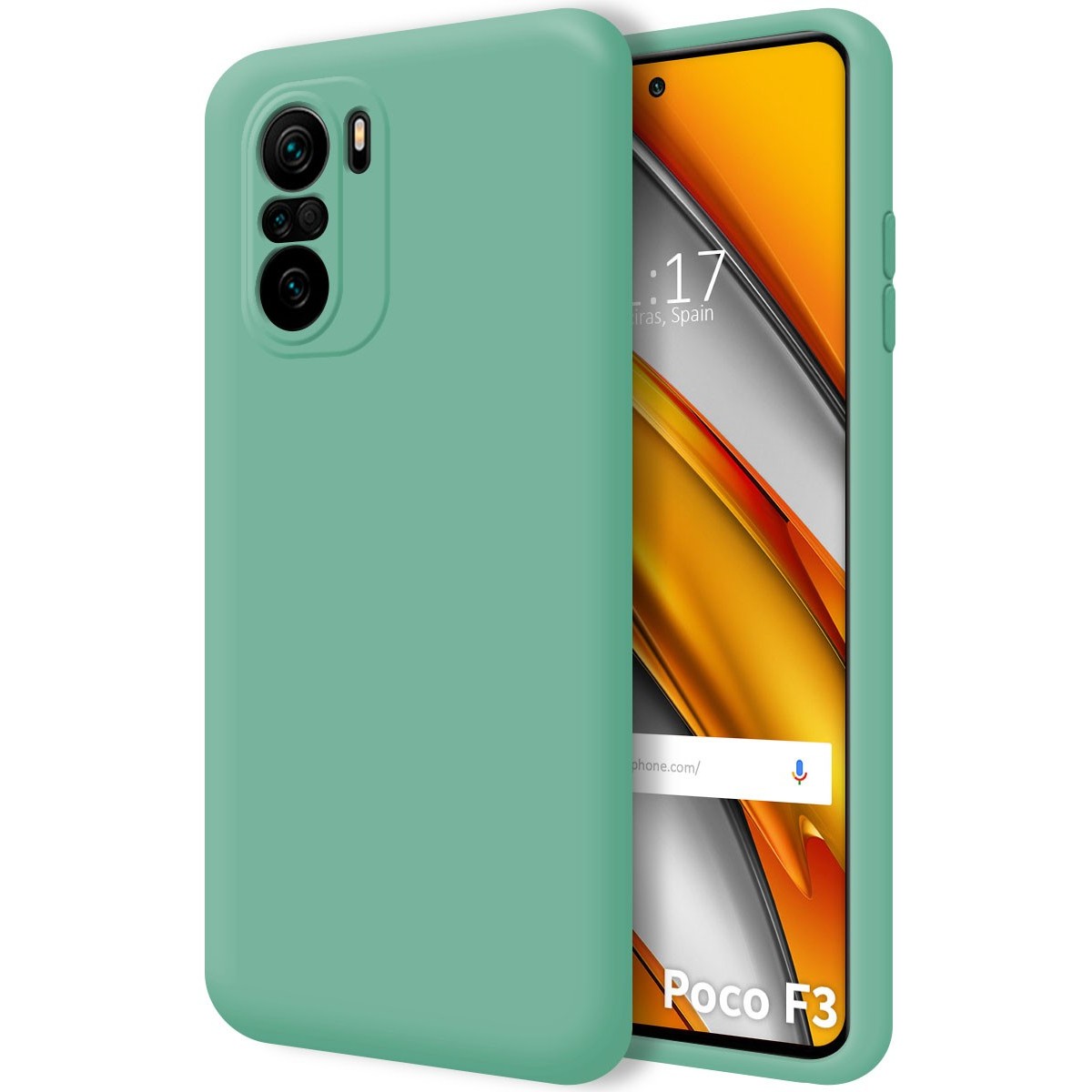 Funda Silicona Líquida Ultra Suave para Xiaomi POCO F3 5G / Mi 11i 5G color Verde