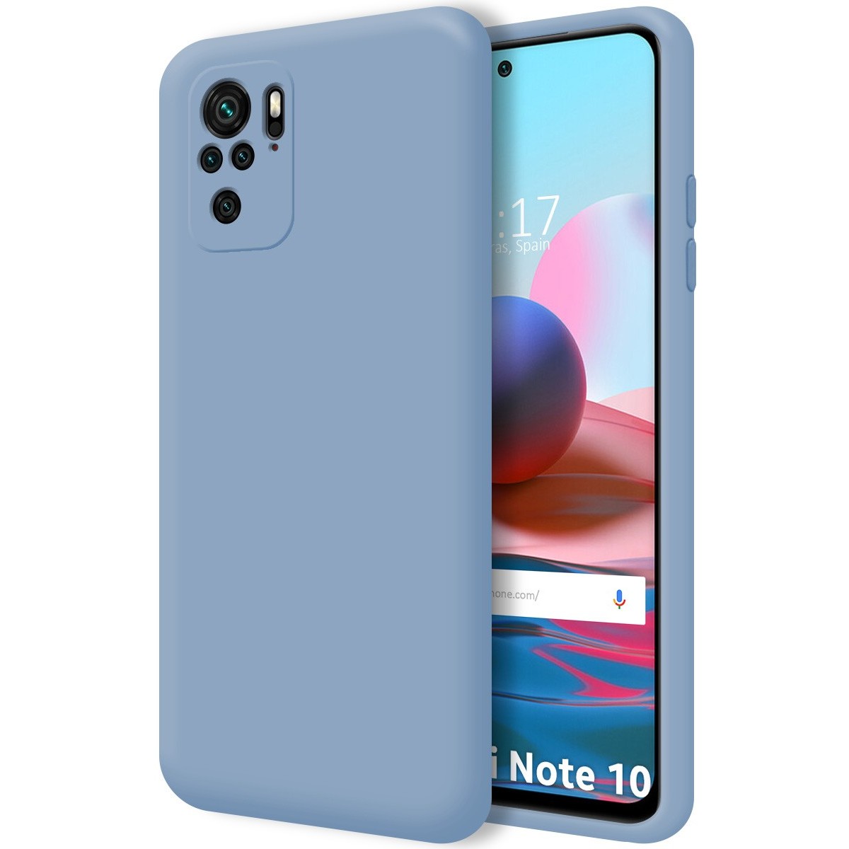 Funda Silicona Líquida Ultra Suave para Xiaomi Redmi Note 10 / 10S color Azul
