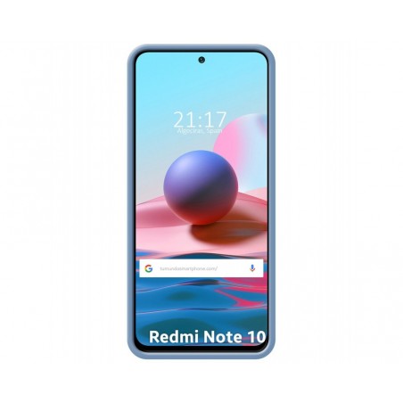 Funda Silicona Líquida Ultra Suave para Xiaomi Redmi Note 10 / 10S color Azul