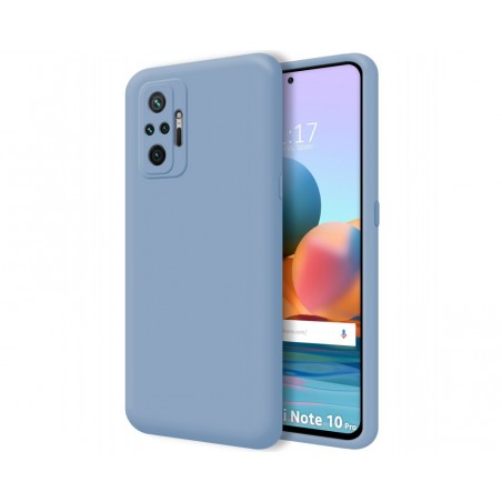 Funda Silicona Líquida Ultra Suave para Xiaomi Redmi Note 10 Pro color Azul