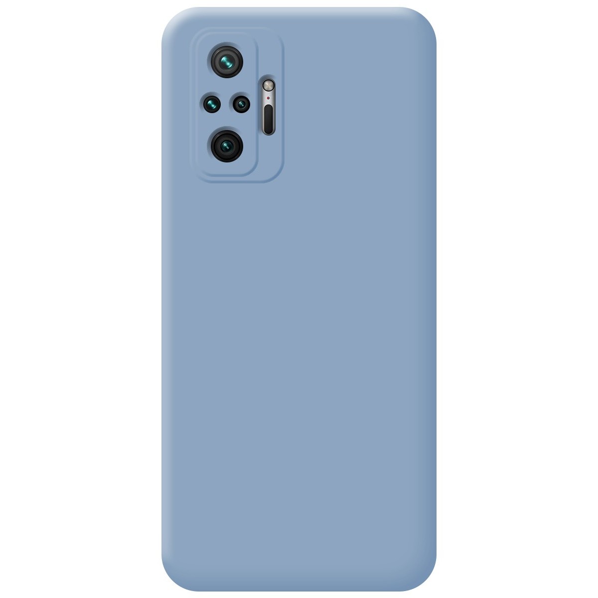Funda Silicona Líquida Ultra Suave para Xiaomi Redmi Note 10 Pro color Azul