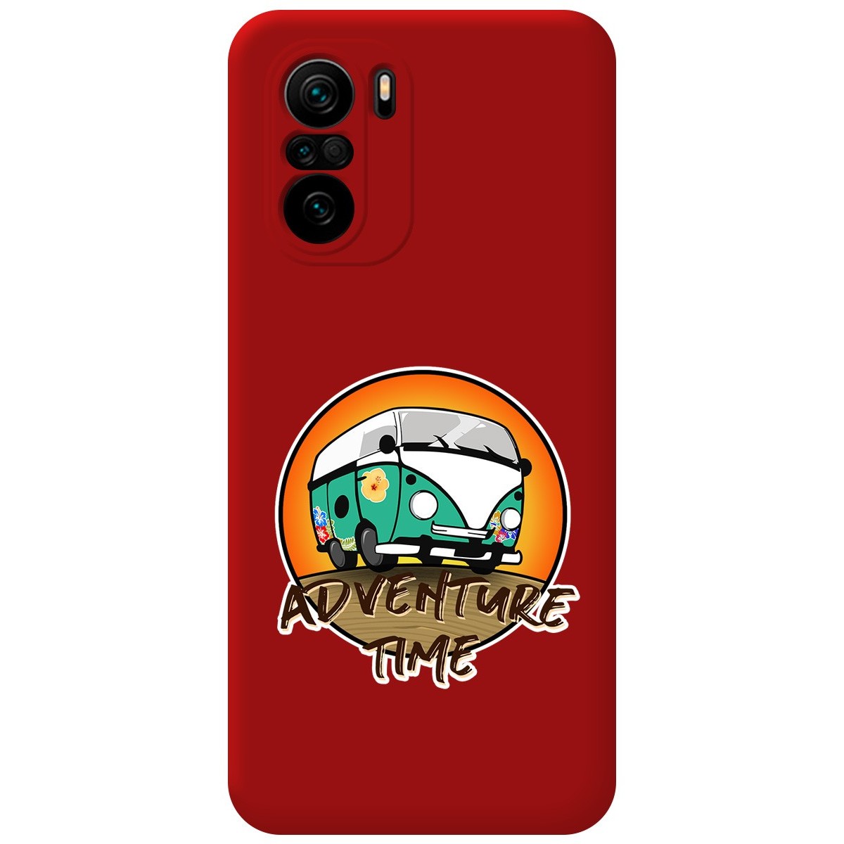 Funda Silicona Líquida Roja para Xiaomi POCO F3 5G / Mi 11i 5G diseño Adventure Time Dibujos