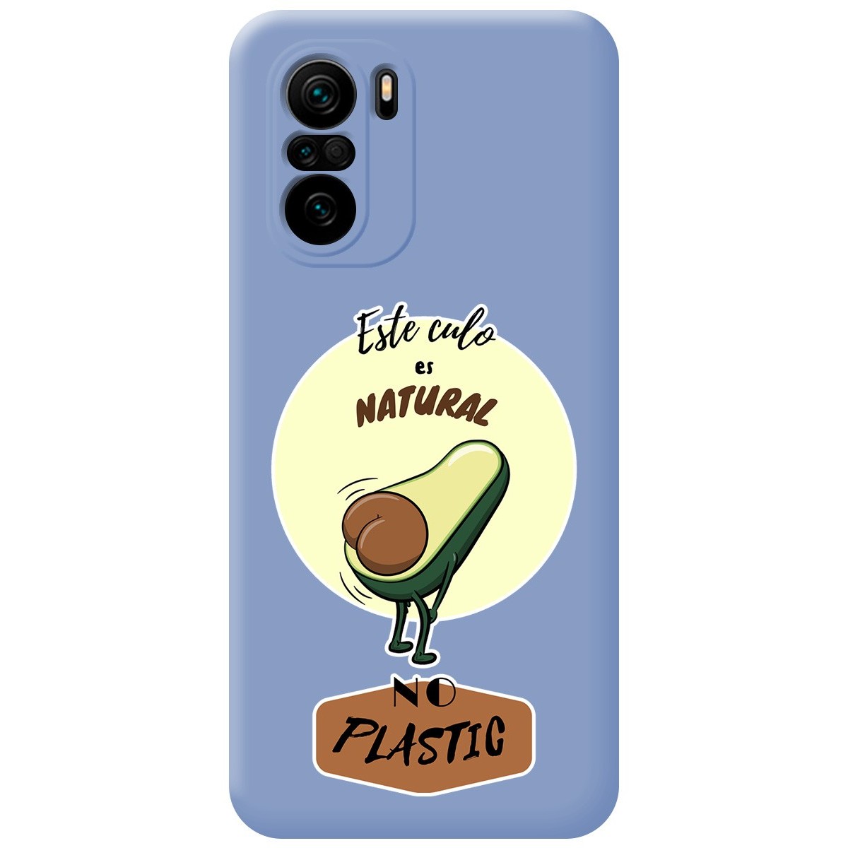 Funda Silicona Líquida Azul para Xiaomi POCO F3 5G / Mi 11i 5G diseño Culo Natural Dibujos