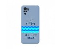 Funda Silicona Líquida Azul para Xiaomi Redmi Note 10 / 10S diseño Agua Dibujos