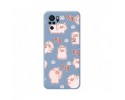 Funda Silicona Líquida Azul para Xiaomi Redmi Note 10 / 10S diseño Cerdos Dibujos