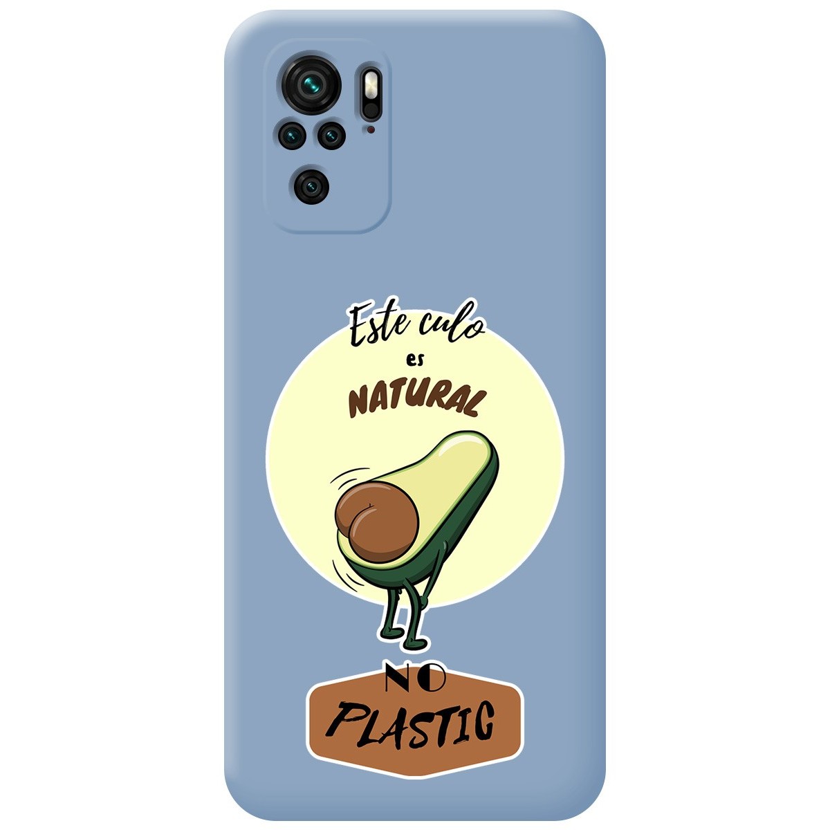 Funda Silicona Líquida Azul para Xiaomi Redmi Note 10 / 10S diseño Culo Natural Dibujos