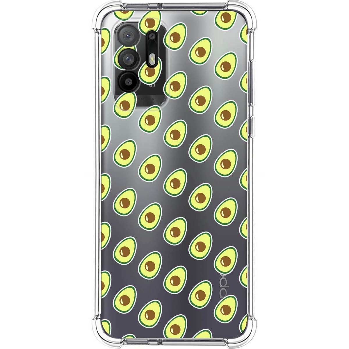 Funda Silicona Antigolpes para Oppo A94 5G diseño Aguacate Dibujos
