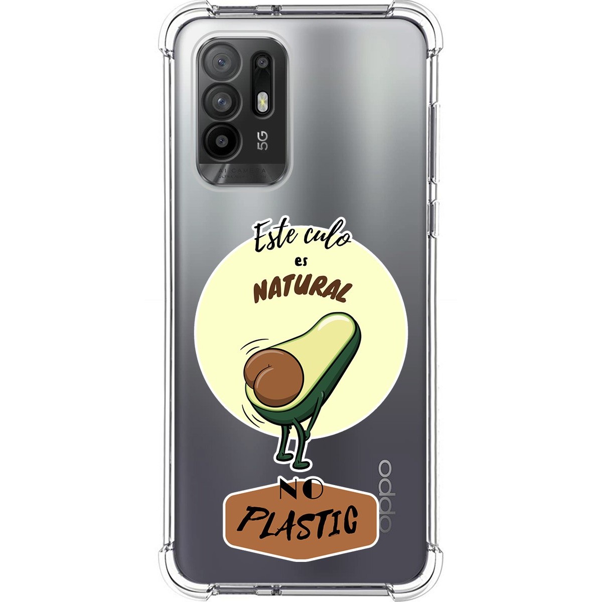 Funda Silicona Antigolpes para Oppo A94 5G diseño Culo Natural Dibujos
