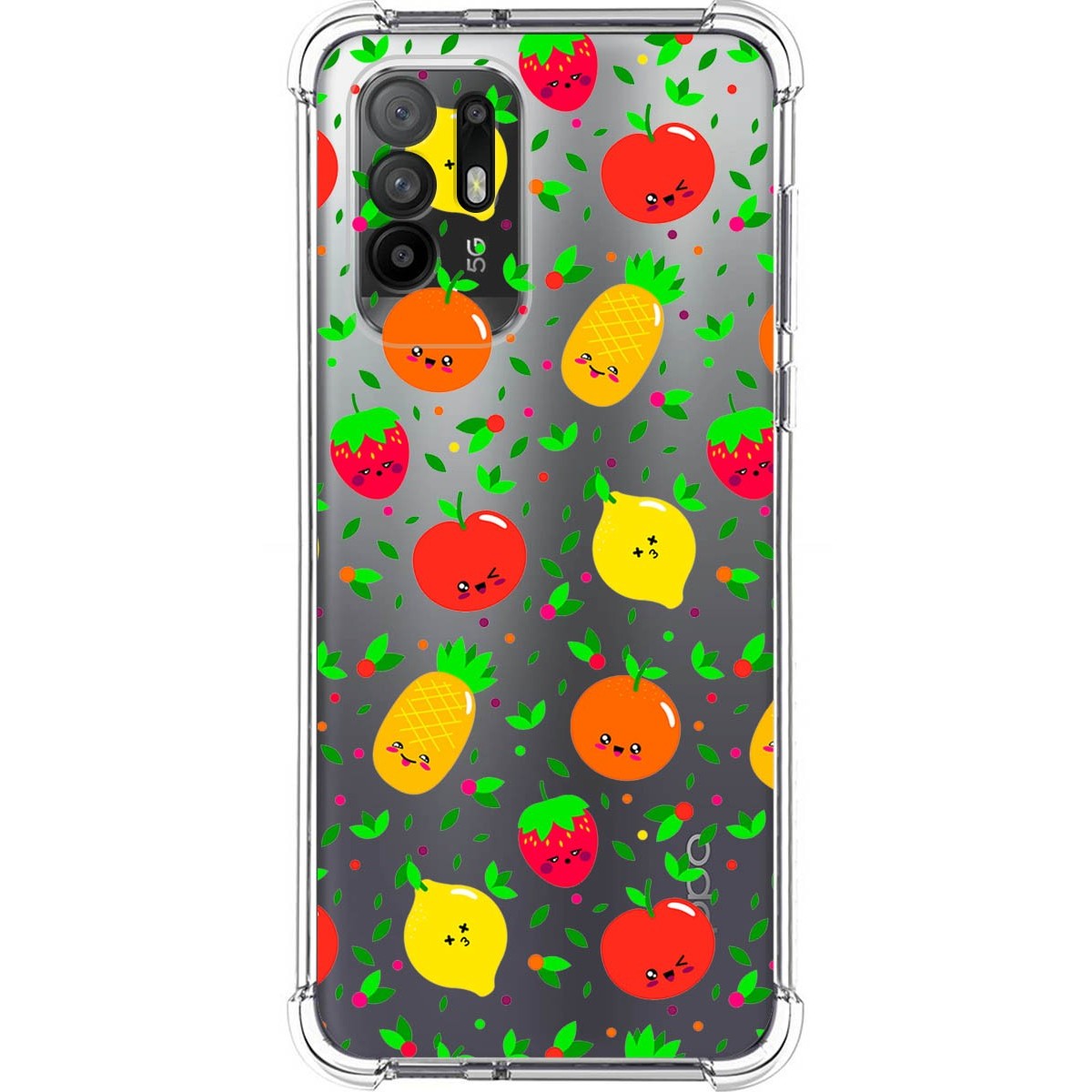 Funda Silicona Antigolpes para Oppo A94 5G diseño Frutas 01 Dibujos