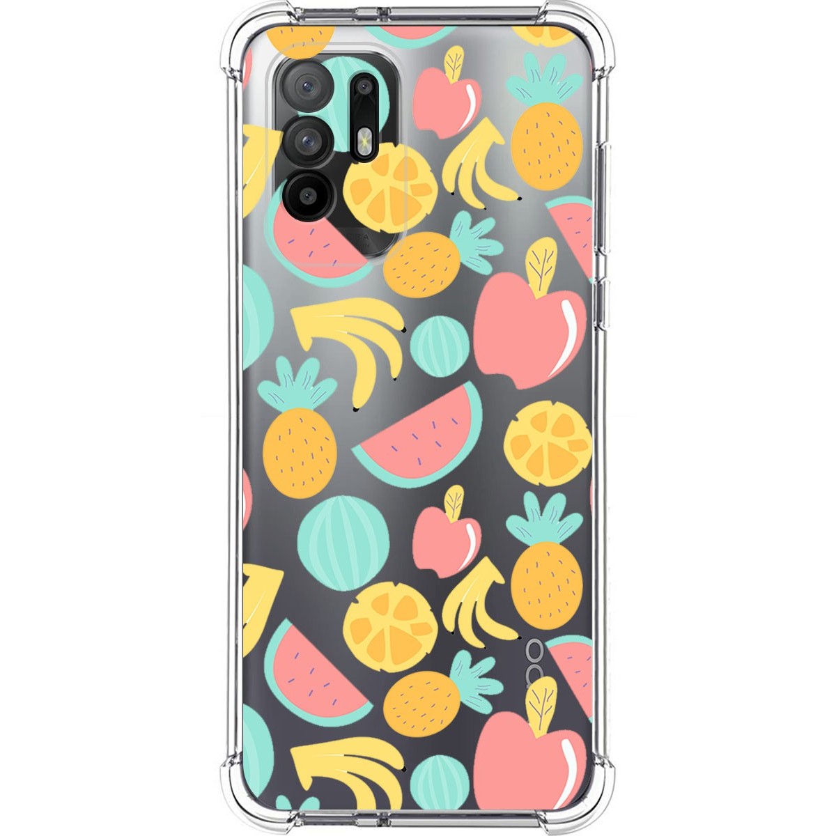 Funda Silicona Antigolpes para Oppo A94 5G diseño Frutas 02 Dibujos