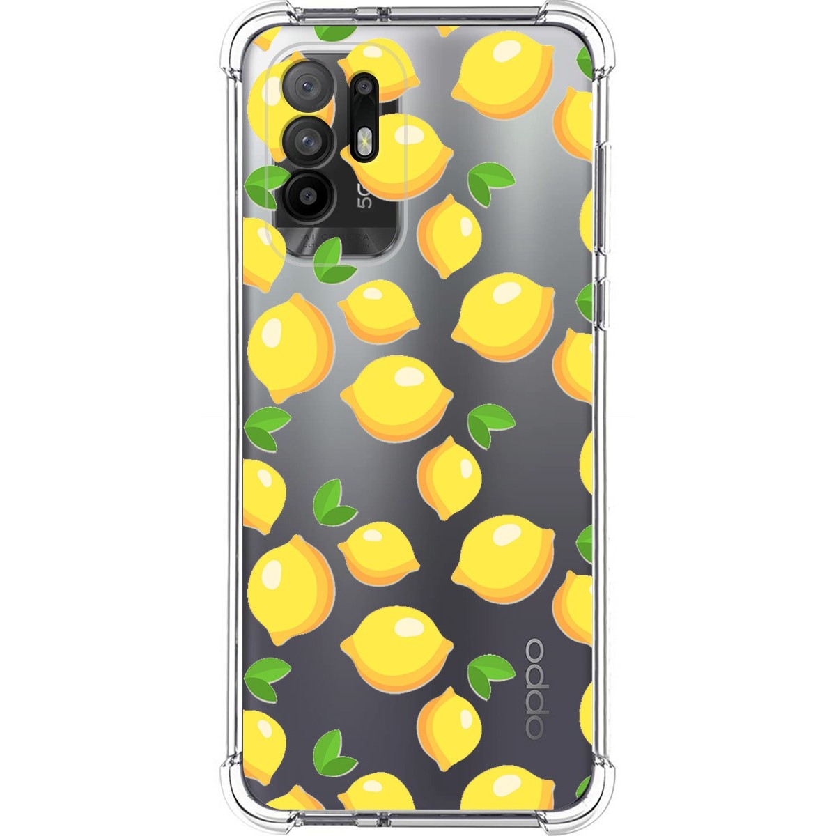 Funda Silicona Antigolpes para Oppo A94 5G diseño Limones Dibujos