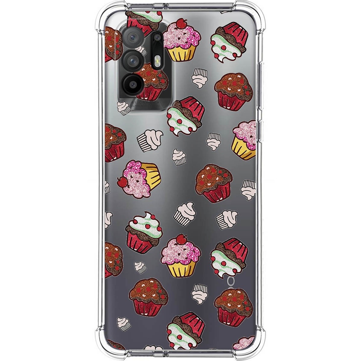 Funda Silicona Antigolpes para Oppo A94 5G diseño Muffins Dibujos