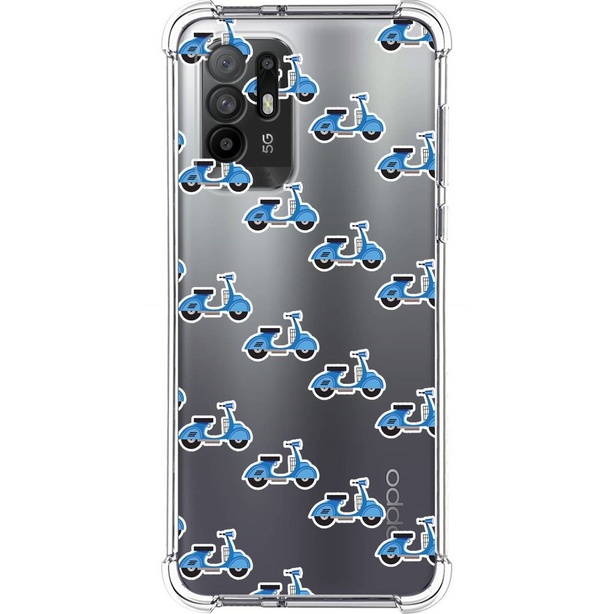 Funda Silicona Antigolpes para Oppo A94 5G diseño Scooter Dibujos