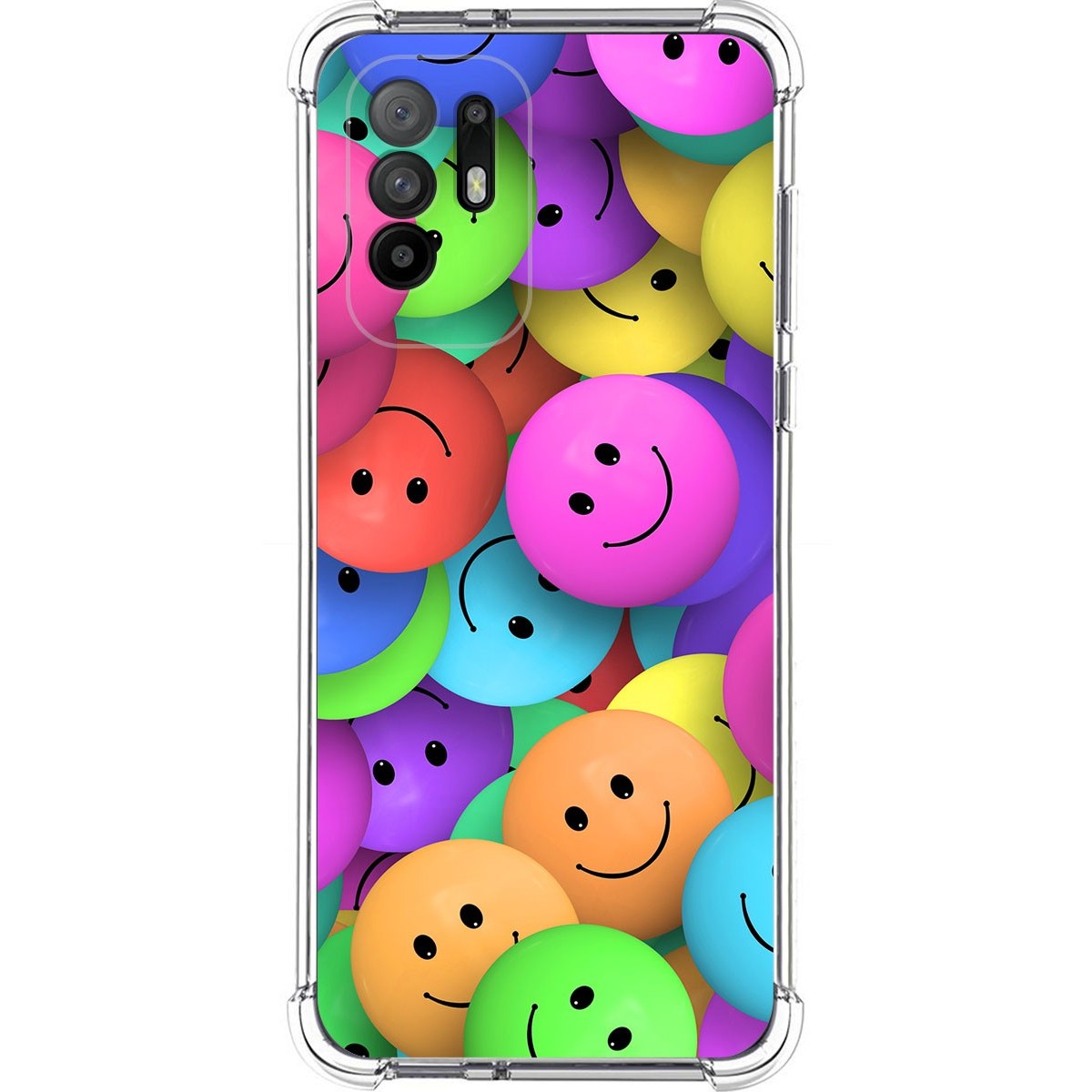 Funda Silicona Antigolpes para Oppo A94 5G diseño Smile Dibujos