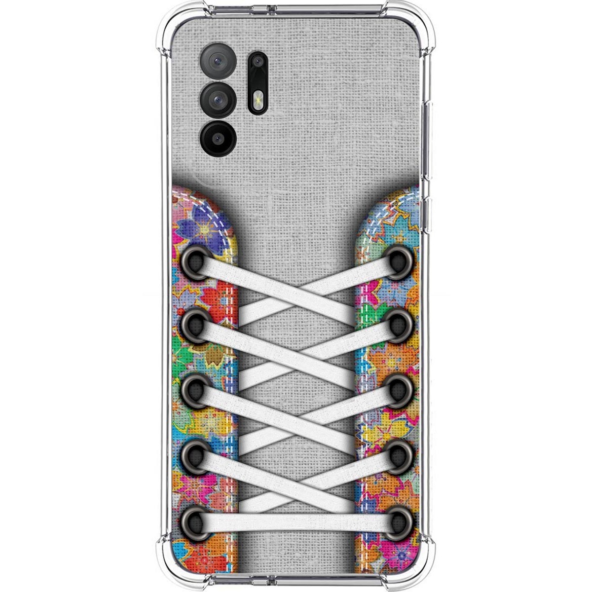 Funda Silicona Antigolpes para Oppo A94 5G diseño Zapatillas 04 Dibujos