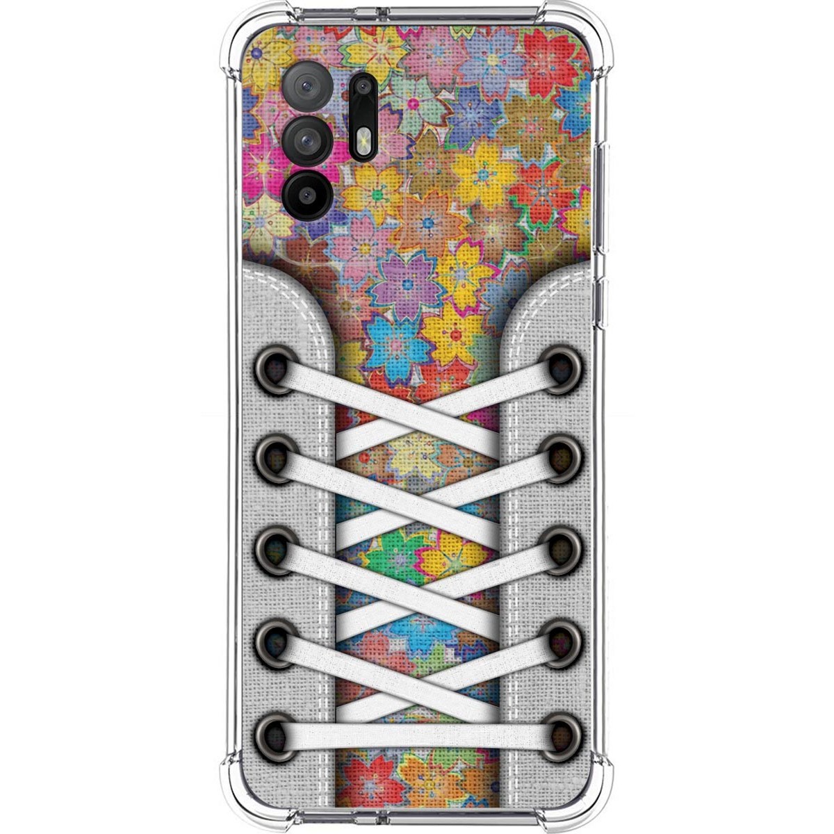 Funda Silicona Antigolpes para Oppo A94 5G diseño Zapatillas 05 Dibujos
