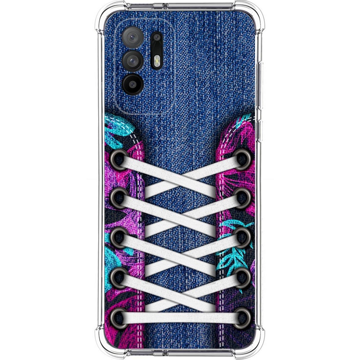 Funda Silicona Antigolpes para Oppo A94 5G diseño Zapatillas 06 Dibujos