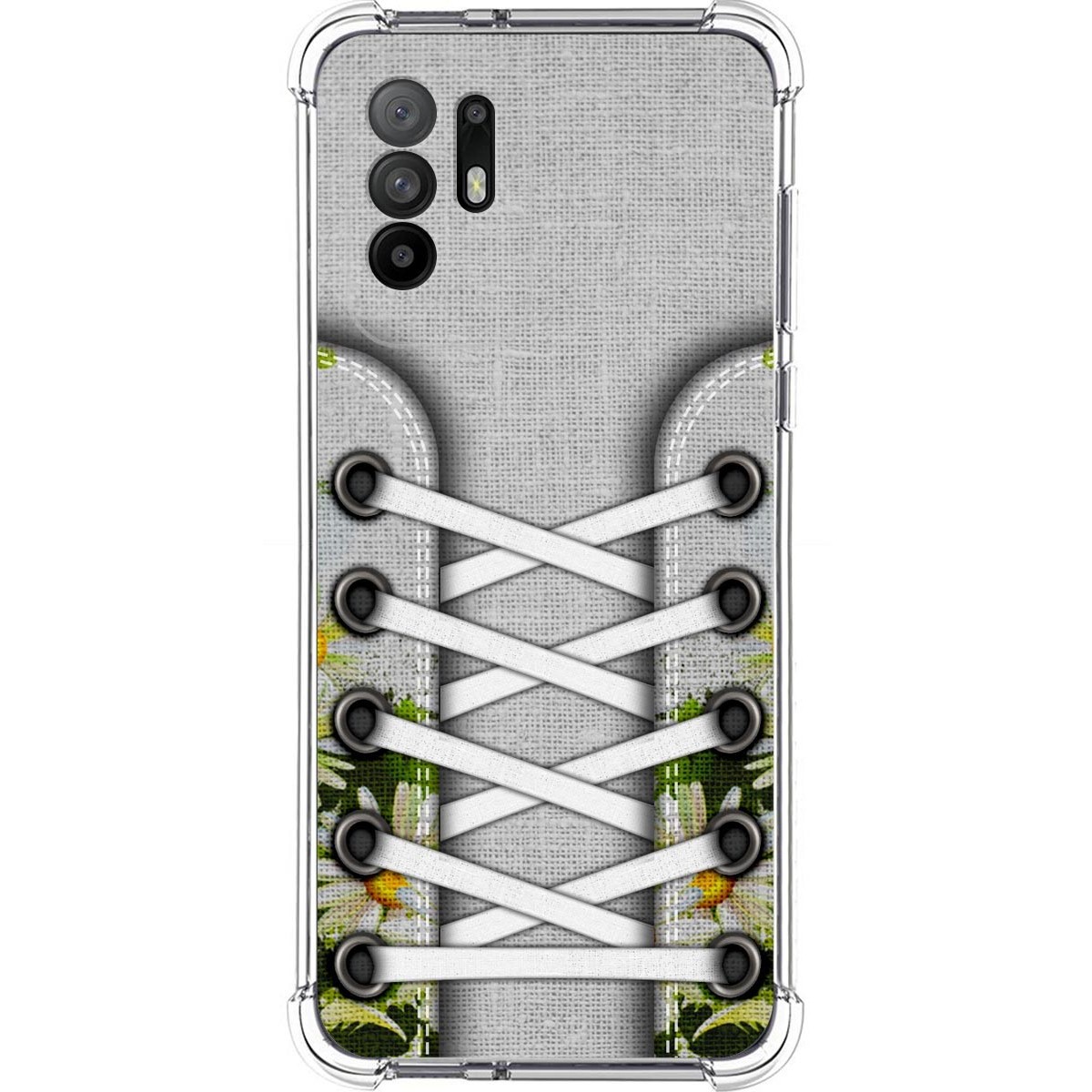 Funda Silicona Antigolpes para Oppo A94 5G diseño Zapatillas 08 Dibujos