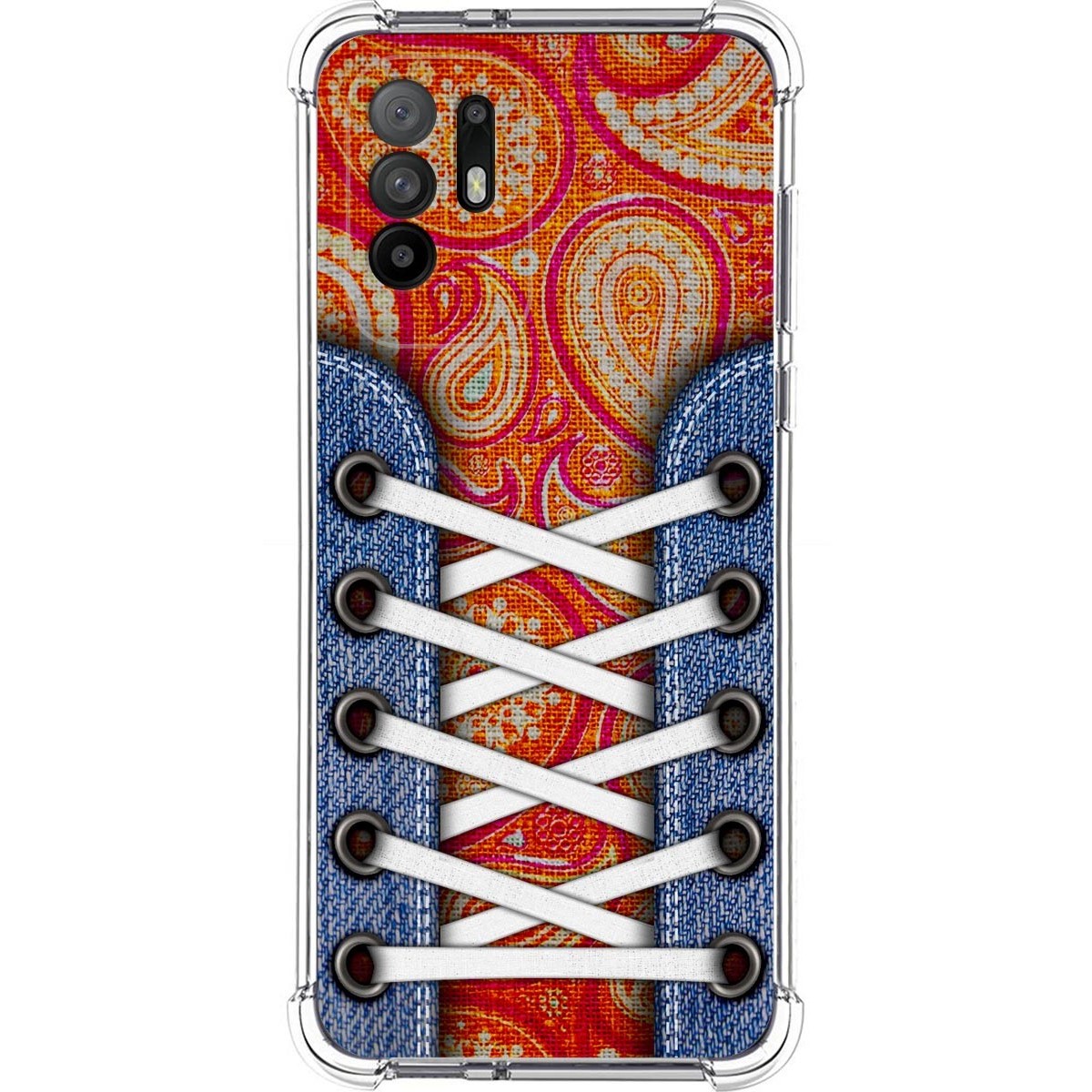 Funda Silicona Antigolpes para Oppo A94 5G diseño Zapatillas 10 Dibujos