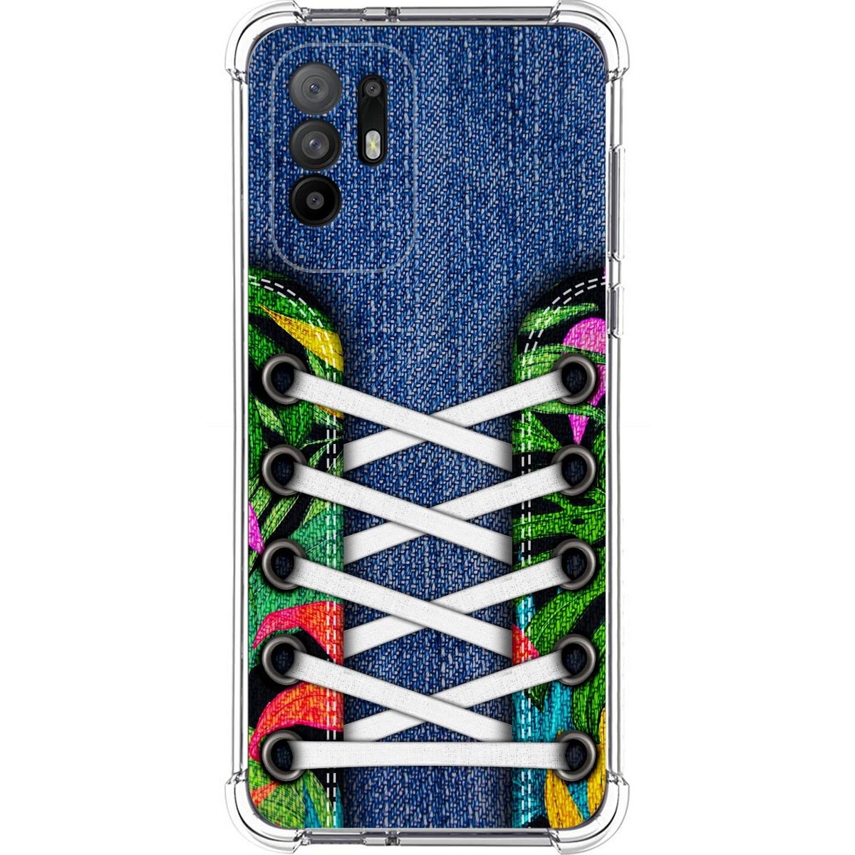 Funda Silicona Antigolpes para Oppo A94 5G diseño Zapatillas 13 Dibujos