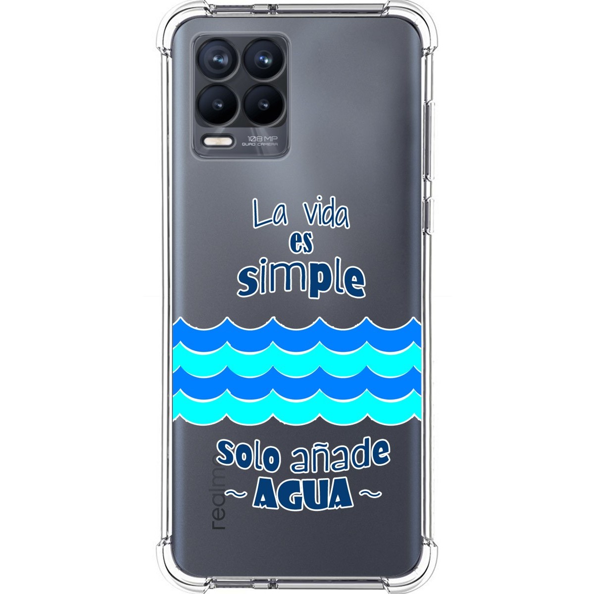 Funda Silicona Antigolpes para Realme 8 4G / 8 Pro diseño Agua Dibujos
