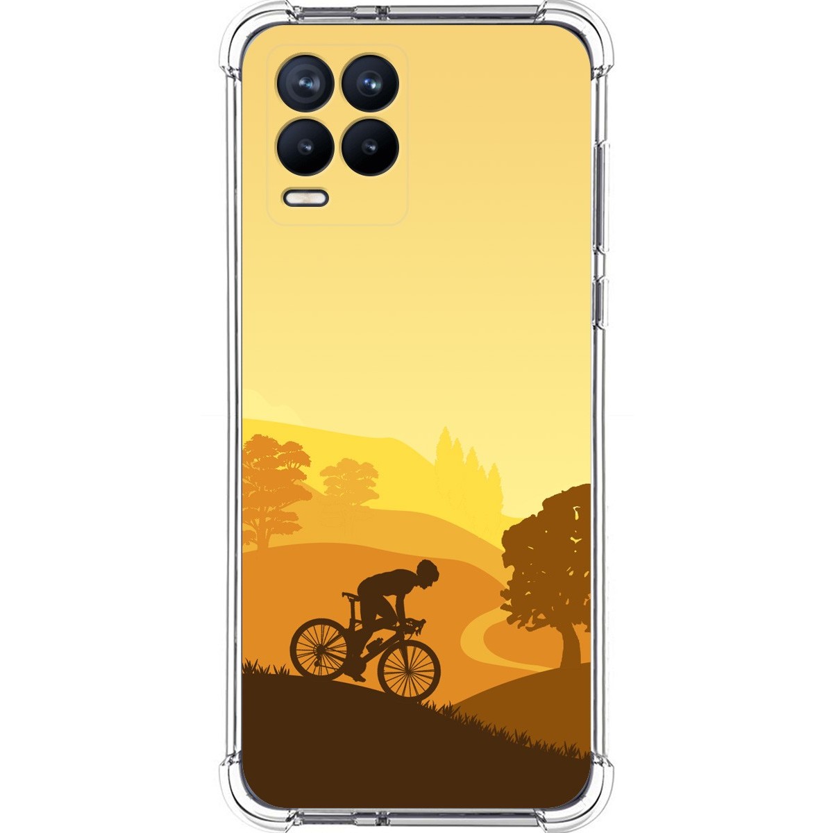 Funda Silicona Antigolpes para Realme 8 4G / 8 Pro diseño Ciclista Dibujos
