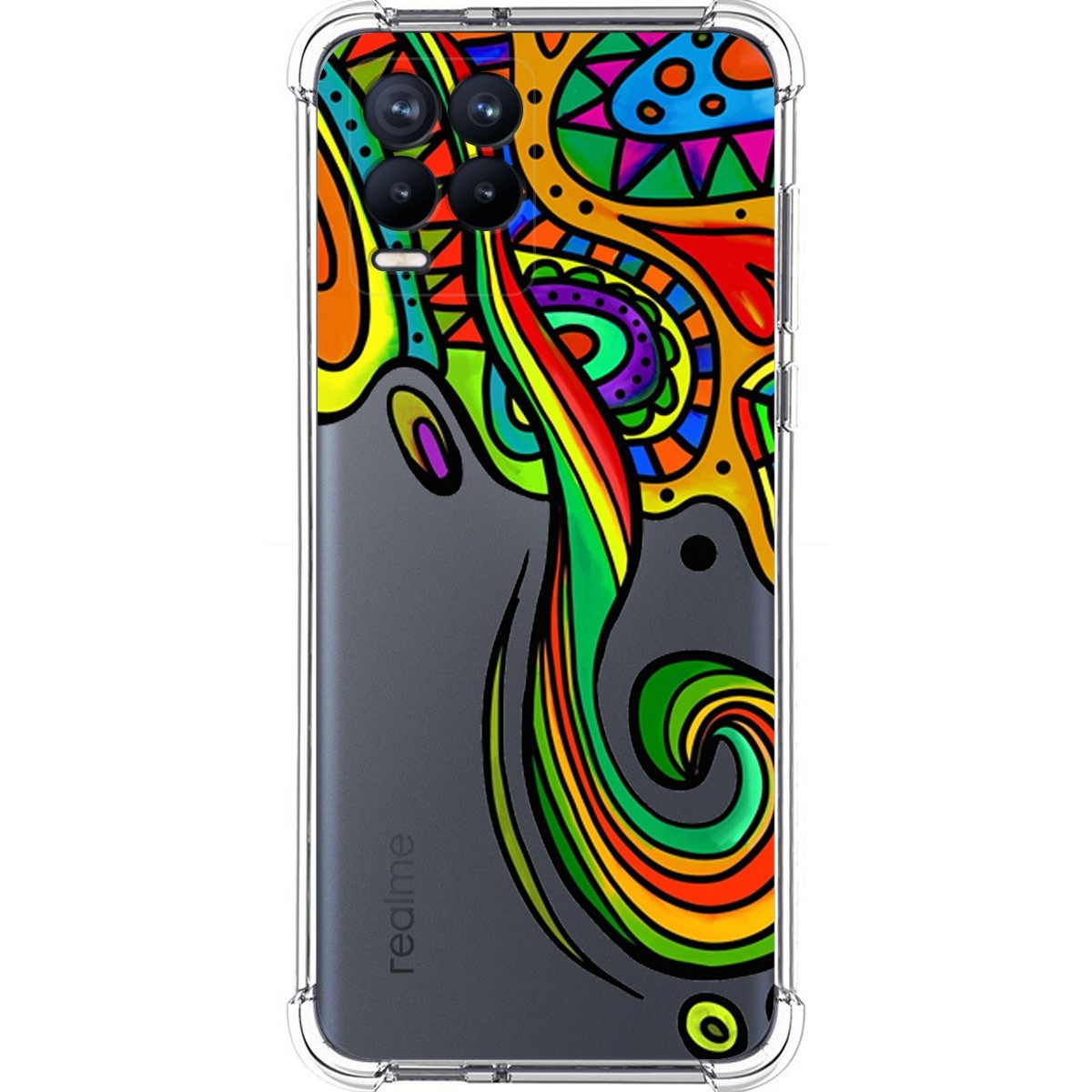 Funda Silicona Antigolpes para Realme 8 4G / 8 Pro diseño Colores Dibujos