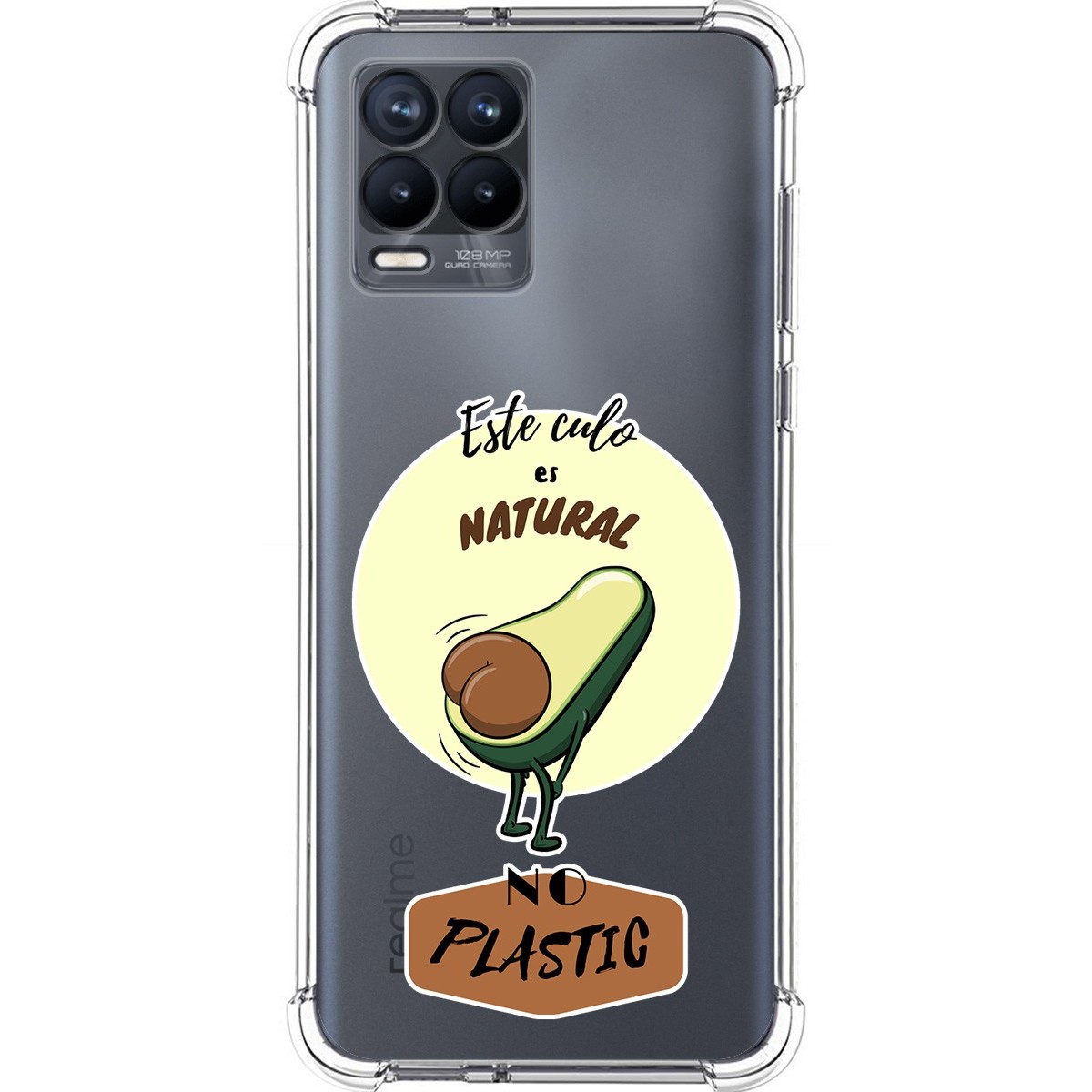 Funda Silicona Antigolpes para Realme 8 4G / 8 Pro diseño Culo Natural Dibujos