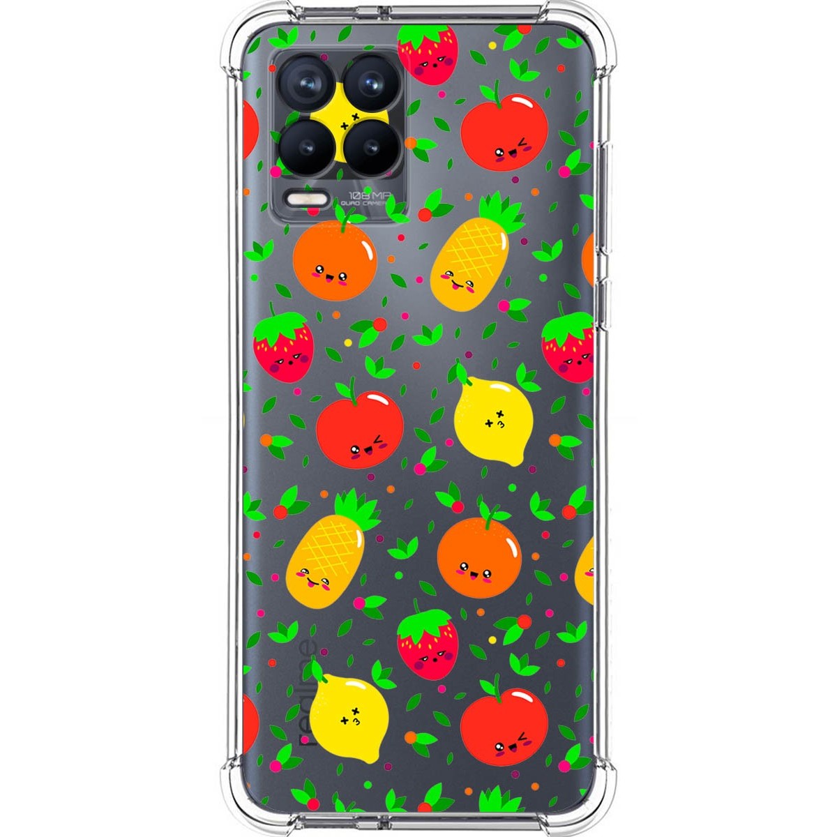 Funda Silicona Antigolpes para Realme 8 4G / 8 Pro diseño Frutas 01 Dibujos