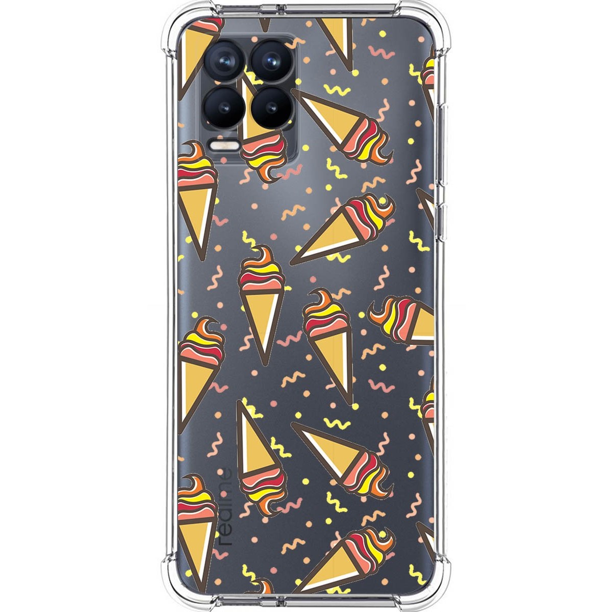 Funda Silicona Antigolpes para Realme 8 4G / 8 Pro diseño Helados Dibujos
