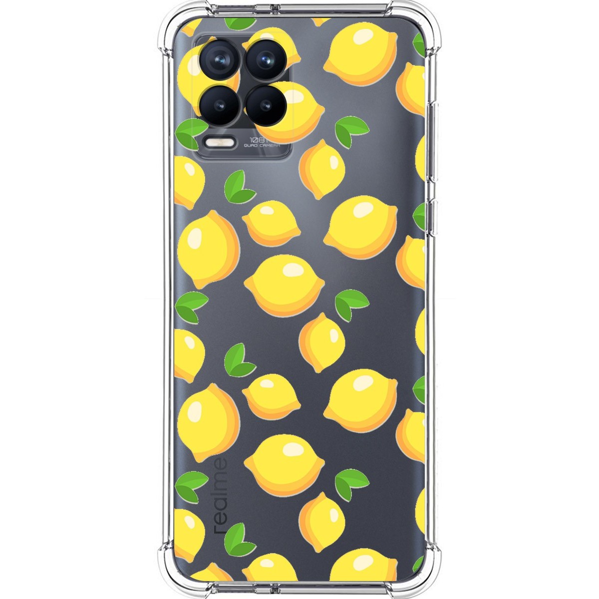 Funda Silicona Antigolpes para Realme 8 4G / 8 Pro diseño Limones Dibujos