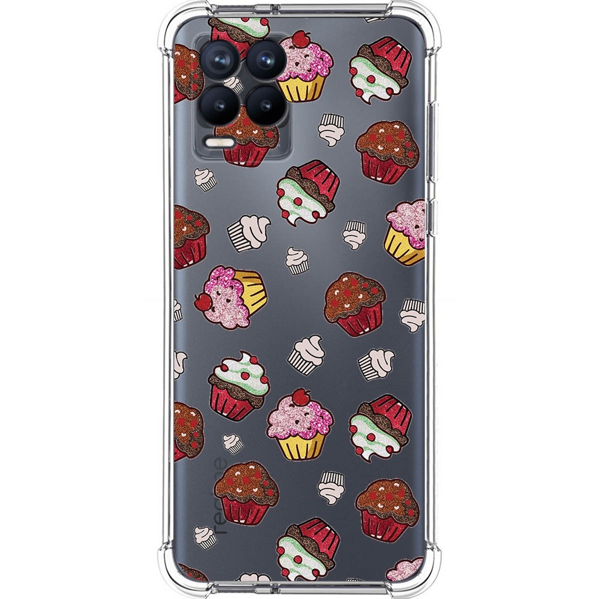 Funda Silicona Antigolpes para Realme 8 4G / 8 Pro diseño Muffins Dibujos
