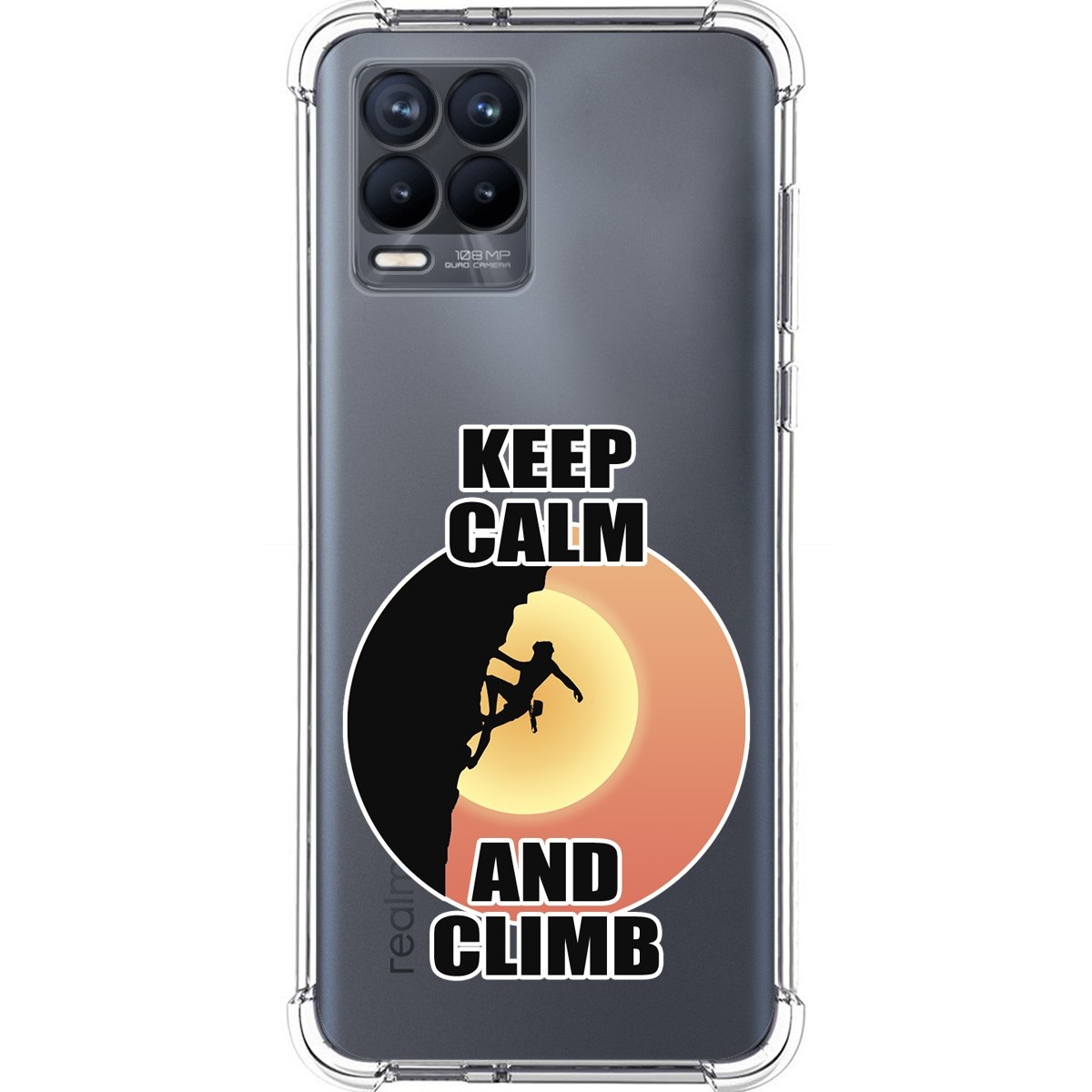 Funda Silicona Antigolpes para Realme 8 4G / 8 Pro diseño Mujer Escalada Dibujos