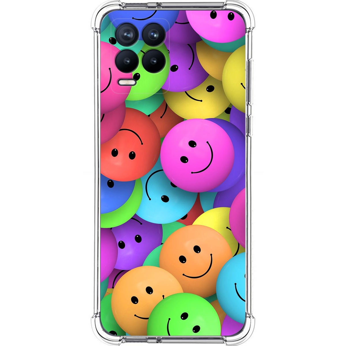 Funda Silicona Antigolpes para Realme 8 4G / 8 Pro diseño Smile Dibujos