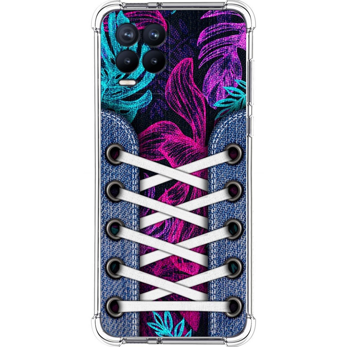Funda Silicona Antigolpes para Realme 8 4G / 8 Pro diseño Zapatillas 07 Dibujos
